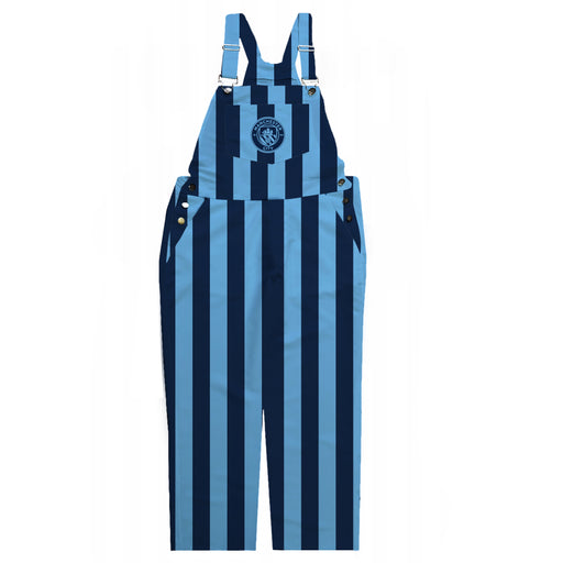 Manchester City Blue Stripes Logo Youth Overall Team Bibs