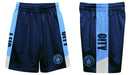 Manchester City Boy Stripes Boys Solid Light Blue Athletic Mesh Short - Vive La Fête - Online Apparel Store