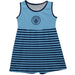 Manchester City Girls Sleeveless Tank Dress Solid Light Blue Logo Stripes on Skirt