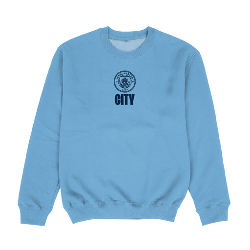 Manchester City Light Blue Crew Neck With Color Block Desing