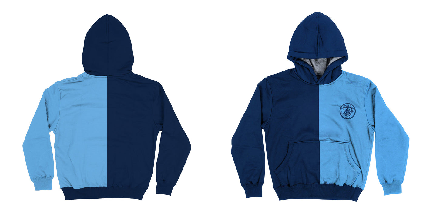 Manchester City Blue Fleece Long Sleeve Hoodie - Vive La Fête - Online Apparel Store