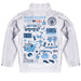 Manchester City Hand Sketched Impressions Artwork White Boys Quarter Zip Pullover - Vive La Fête - Online Apparel Store