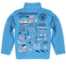 Manchester City Hand Sketched Impressions Artwork Light Blue Boys Quarter Zip Pullover - Vive La Fête - Online Apparel Store