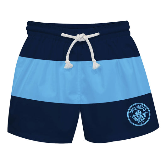 Manchester City Blue White Stripes Swimtrunks V2
