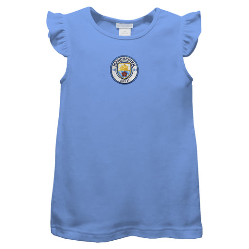 Manchester City Embroidered Light Blue Knit Angel Sleeve