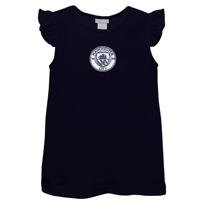 Manchester City Embroidered Navy Knit Angel Sleeve