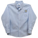 Manchester City Embroidered Light Blue Gingham Long Sleeve Button Down Shirt