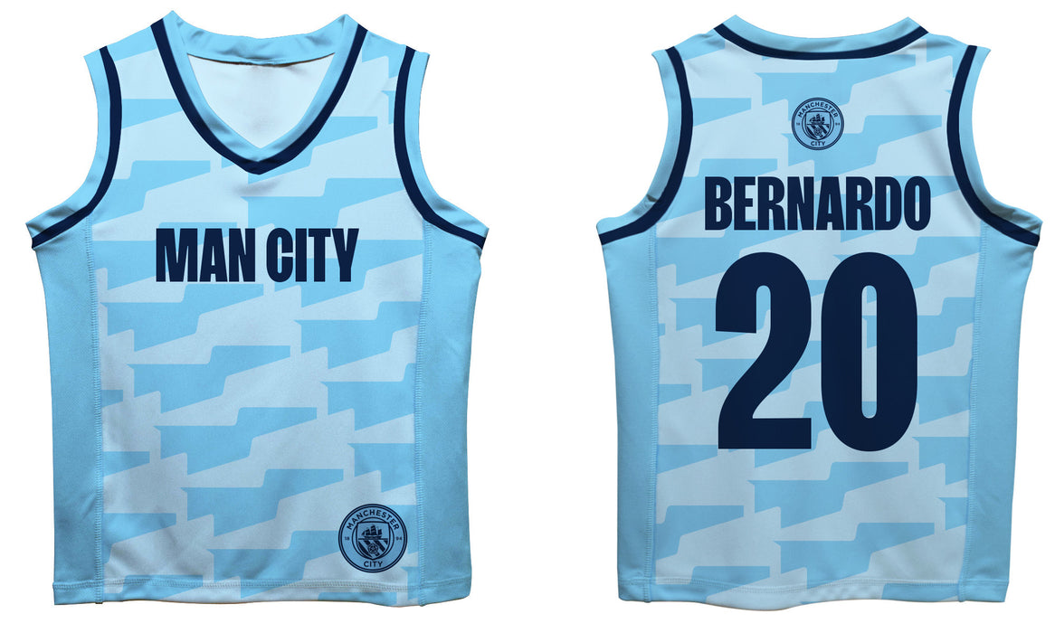 Manchester City Bernardo Silva Boys Fashion Basketball Top - Vive La Fête - Online Apparel Store