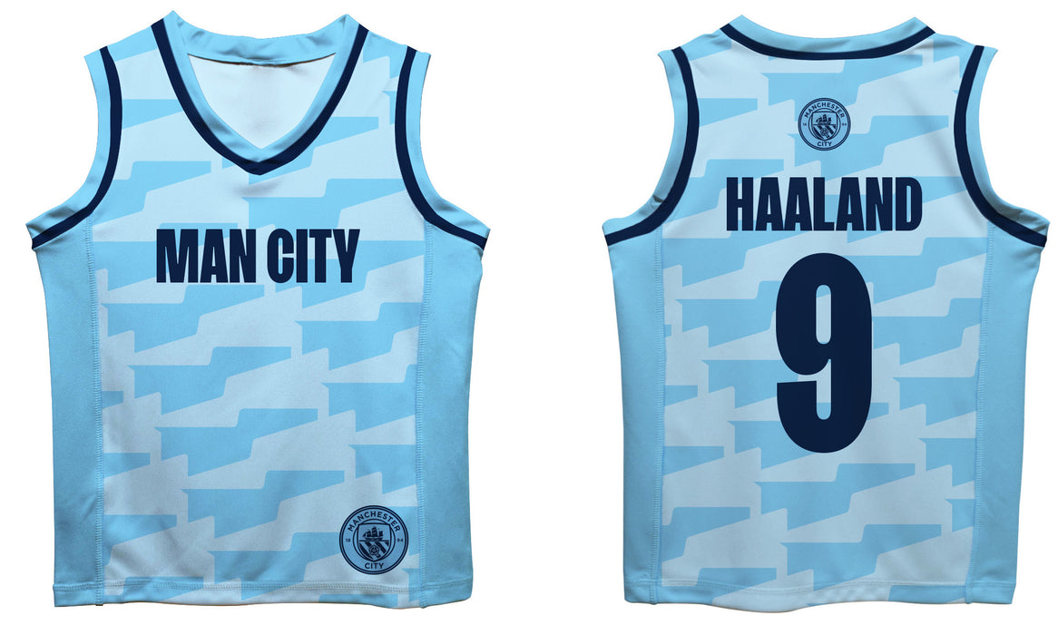 Manchester City Erling Haaland Boys Fashion Basketball Top - Vive La Fête - Online Apparel Store