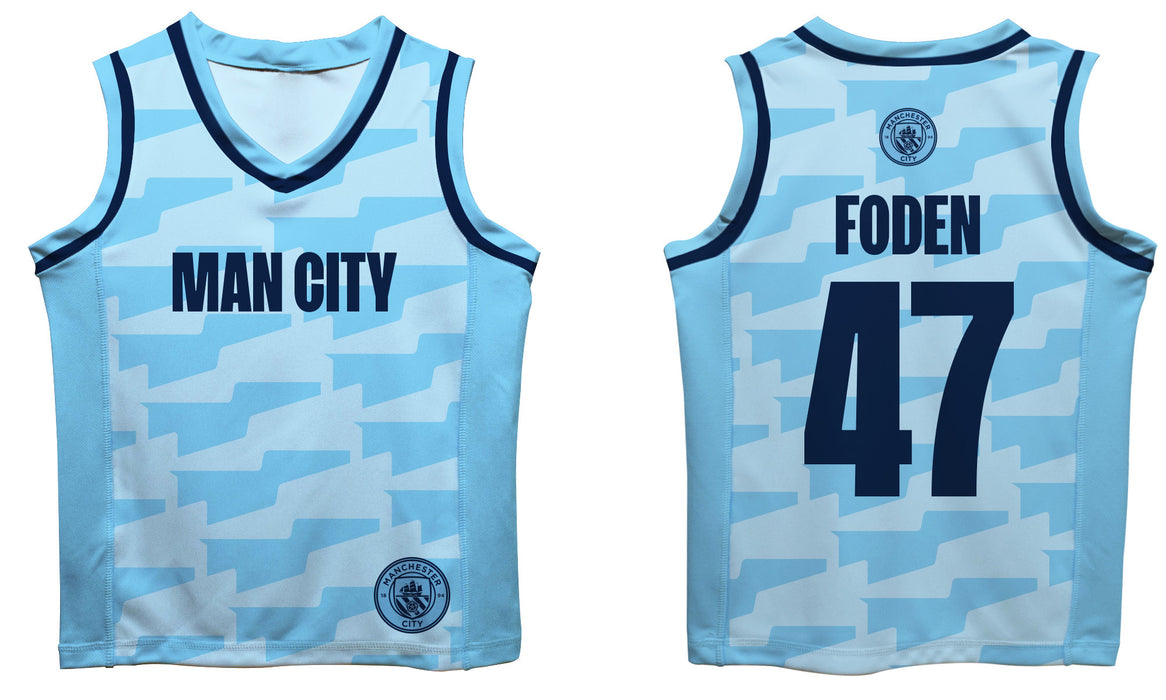 Manchester City Phil Foden Boys Fashion Basketball Top - Vive La Fête - Online Apparel Store