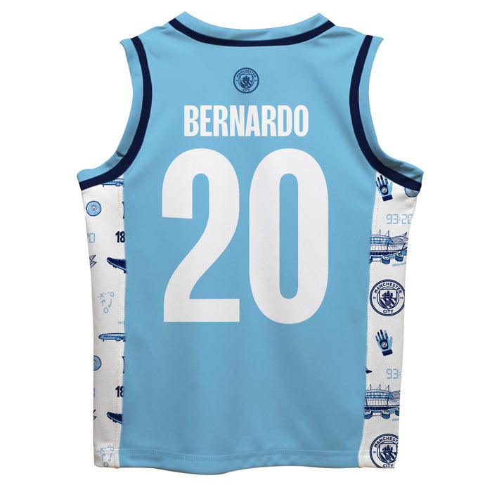 Manchester City Bernardo Silva Boys Fashion Basketball Top V2 - Vive La Fête - Online Apparel Store