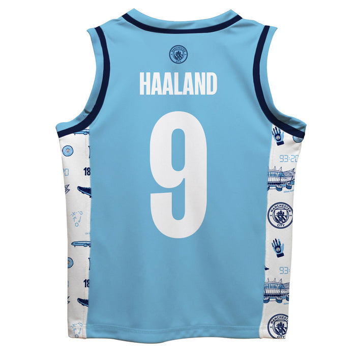 Manchester City Erling Haaland Boys Fashion Basketball Top V2 - Vive La Fête - Online Apparel Store