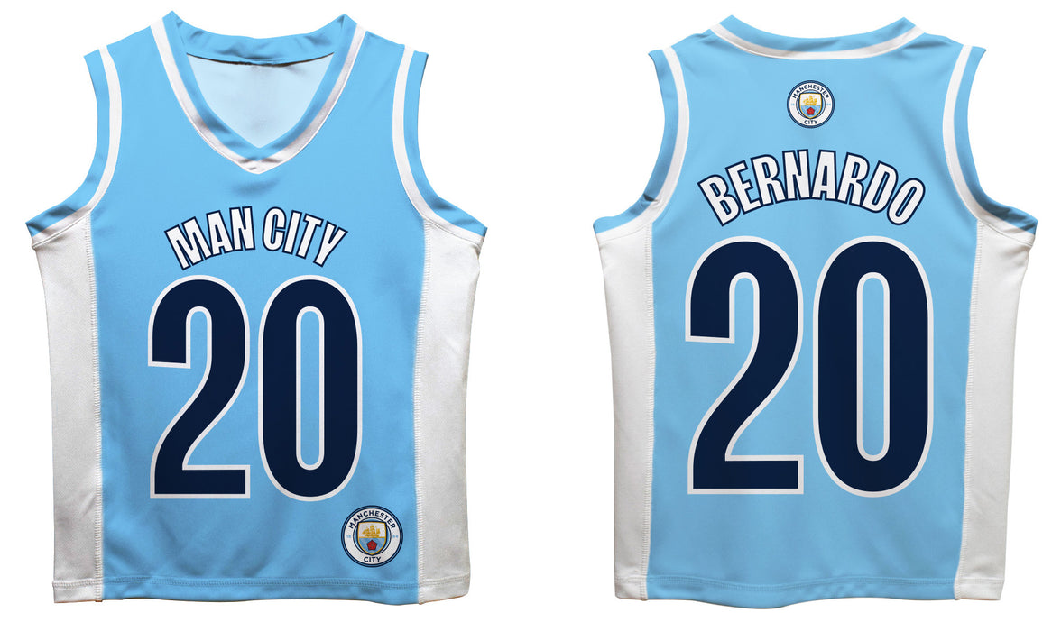 Manchester City Bernardo Silva Boys Fashion Basketball Top V3 - Vive La Fête - Online Apparel Store