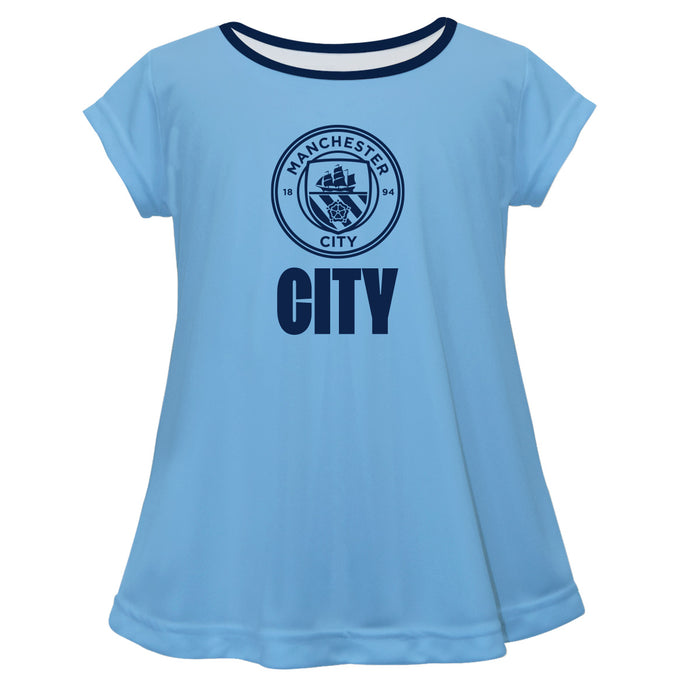 Manchester City Short Sleeve Light Blue Top