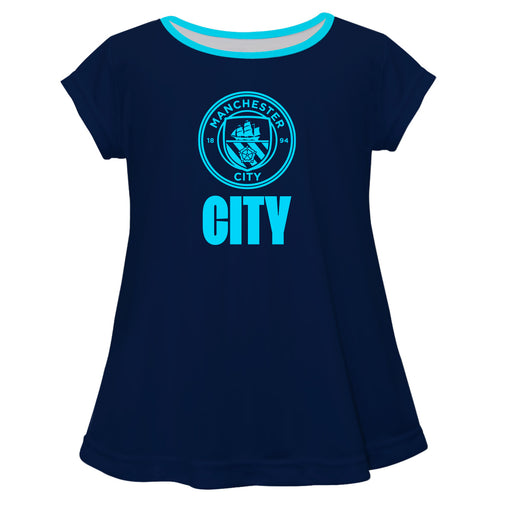 Manchester City Short Sleeve Blue Top