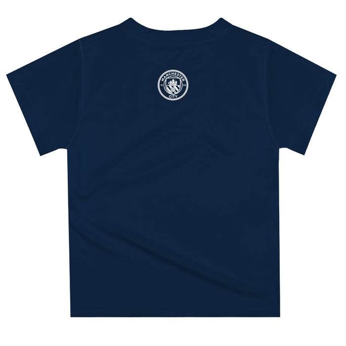 Manchester City Boys White Short Sleeve Tee Shirt Solid - Vive La Fête - Online Apparel Store