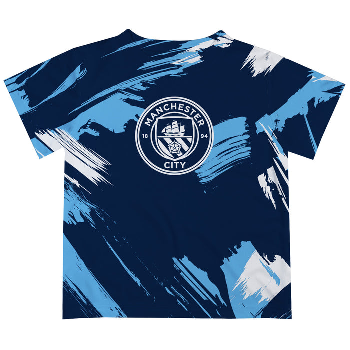 Manchester City Boys Paint Brush Game Day Light Blue Short Sleeve Tee