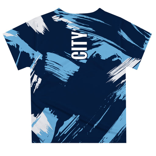 Manchester City Boys Paint Brush Game Day Light Blue Short Sleeve Tee - Vive La Fête - Online Apparel Store