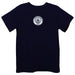 Manchester City  Embroidere Navy Knit Short Sleeve Boys Tee Shirt