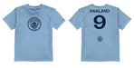 Manchester City Impressions Artwork Light Blue Youth Cotton T-Shirt - Vive La Fête - Online Apparel Store