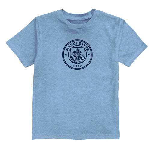 Manchester City Impressions Artwork Light Blue Youth Cotton T-Shirt