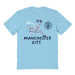 Manchester City Impressions Artwork Light Blue Youth Cotton T-Shirt