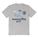 Manchester City Impressions Artwork Grey Youth Cotton T-Shirt