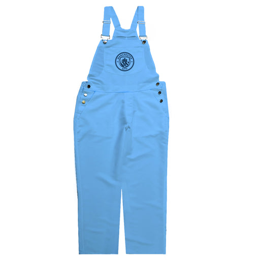 Manchester City Light Blue Stripes Logo Women Overall Team Bibs