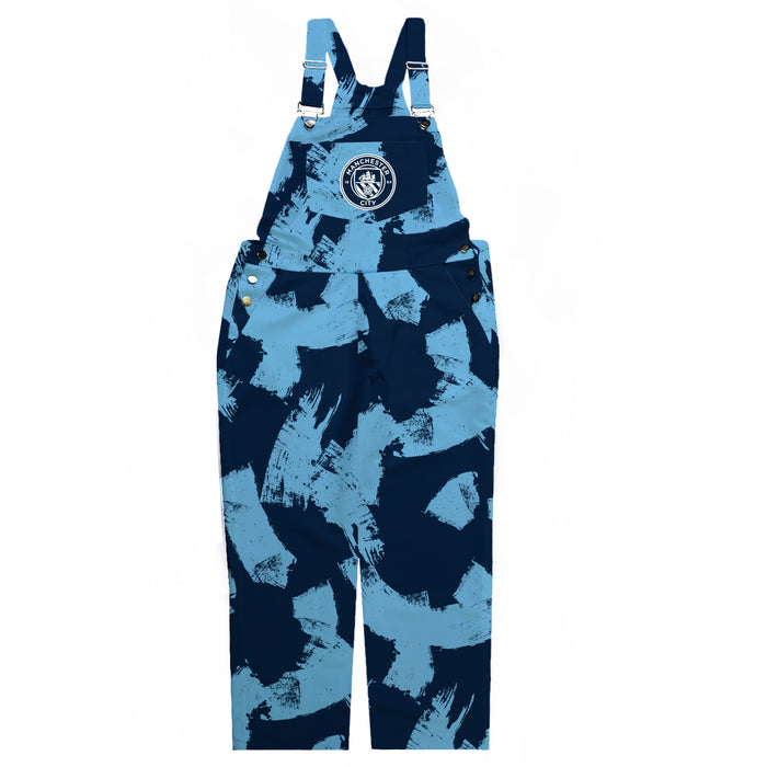 Manchester City Blue Stripes Logo Women Overall Team Bibs