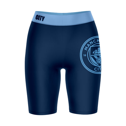 Manchester City Logo on Thigh Women Bike Short 9 Inseam