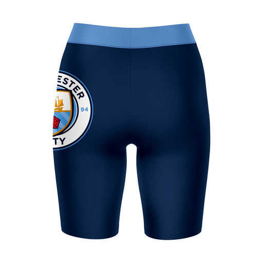 Manchester City Logo on Thigh Women Bike Short 9 Inseam - Vive La Fête - Online Apparel Store