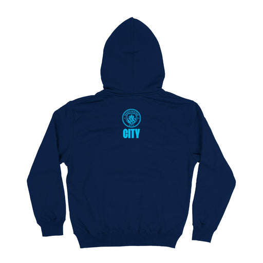 Manchester City Color Block Women Blue Fleece Long Sleeve Hoodie - Vive La Fête - Online Apparel Store