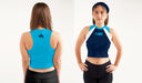 Manchester City Women Blue Sleeveless Croptop  With Color Block - Vive La Fête - Online Apparel Store