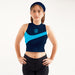 Manchester City Women Blue Sleeveless Croptop  With Color Block