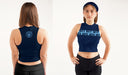 Manchester City Women Blue Sleeveless Croptop  With Color Block - Vive La Fête - Online Apparel Store