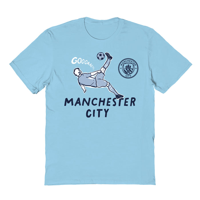 Manchester City Womens Light Blue Cotton Tshirt