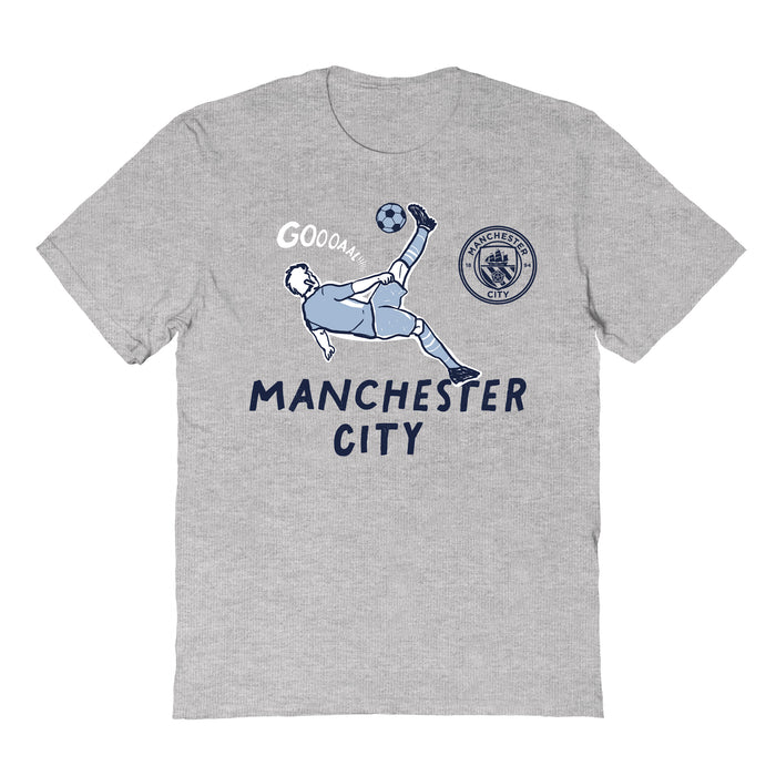 Manchester City Womens Grey Cotton Tshirt