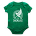 Mexico National Soccer Team Infant Green Short Sleeve Bodysuit With Logo