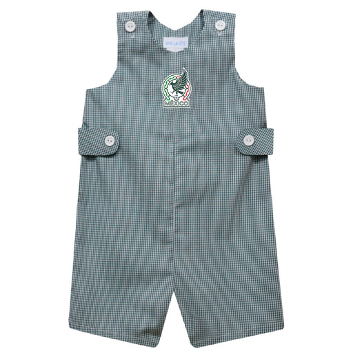 Mexico National Team Vive La Fete Gingham Jon Jon Romper - Green
