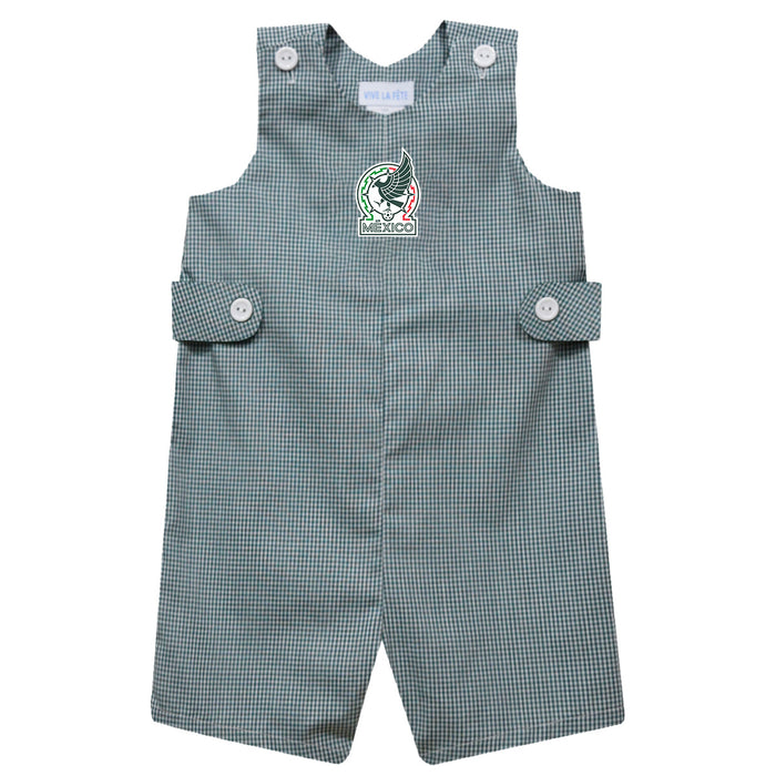Mexico National Team Vive La Fete Gingham Jon Jon Romper - Green
