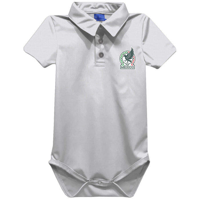 Mexico National Team Vive La Fete Solid Polo Bodysuit - White