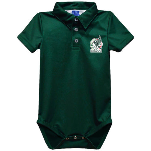 Mexico National Team Vive La Fete Solid Polo Bodysuit - Green