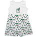 Mexico National Soccer Team Girls Repeat Print Impressions White Sleeveless Tank Dress
