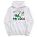 Mexico National Soccer Team Youth White Pullover Cotton Hoodie