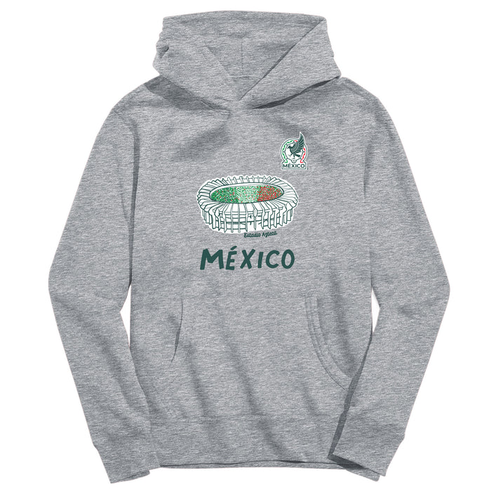 Mexico National Soccer Team Youth Grey Pullover Cotton Hoodie