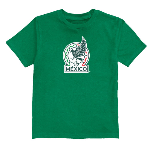Mexico National Soccer Team Impressions Artwork Green Youth Cotton T-Shirt