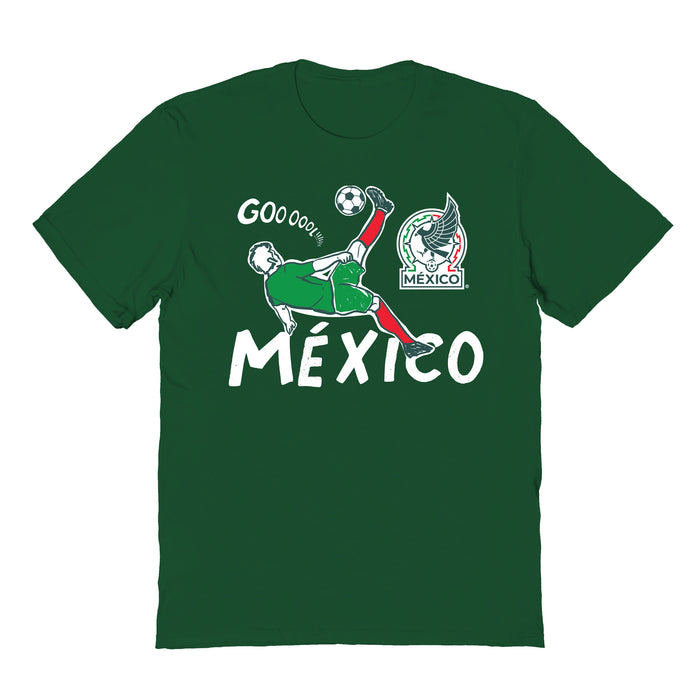 Mexico National Soccer Team Impressions Artwork Green Youth Cotton T-Shirt