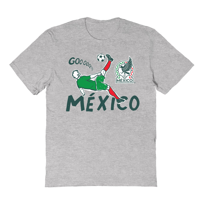 Mexico National Soccer Team Impressions Artwork Grey Youth Cotton T-Shirt