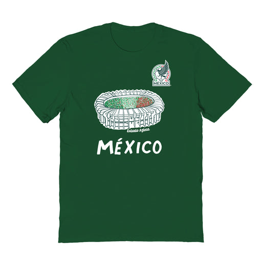 Mexico National Soccer Team Impressions Artwork Green Youth Cotton T-Shirt