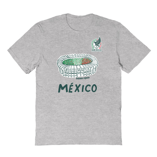 Mexico National Soccer Team Impressions Artwork Grey Youth Cotton T-Shirt